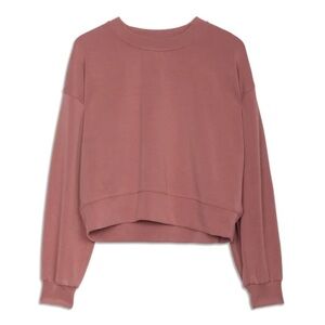 Lululemon Perfectly Oversized Cropped Crew Neck Softstream Limited edition color